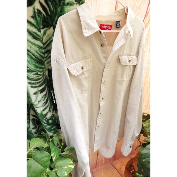 Vintage wrangler oversized neutral cream shacket 🍄 - Picture 4 of 7